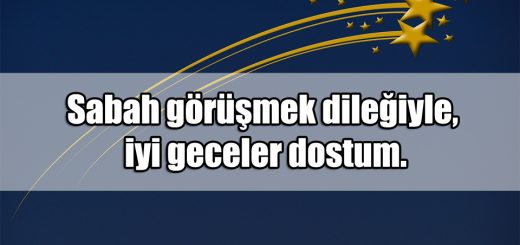 Arkadaşa iyi Geceler Mesajları