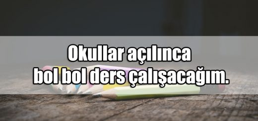 Okullar Açılınca Mesajları