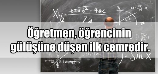 Öğretmene Güzel Sözler