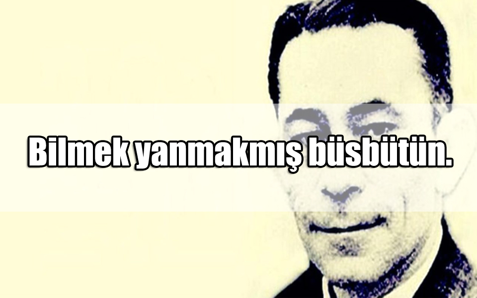 Cahit Sıtkı Tarancı Sözleri