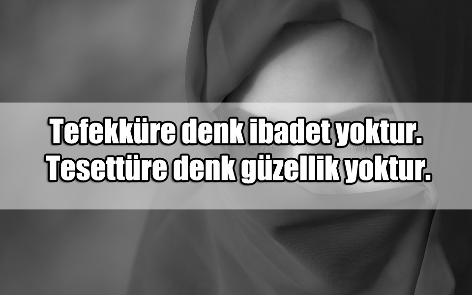 Tesettür ile ilgili Sözler