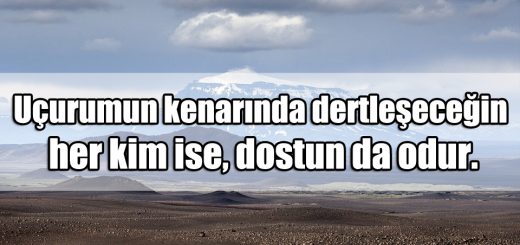 Uçurum ile ilgili Sözler
