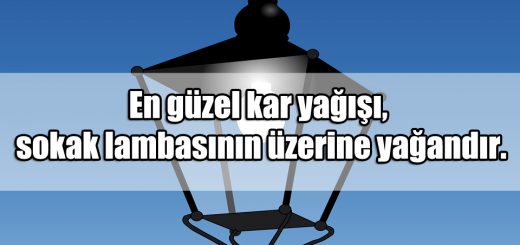 Sokak Lambası ile ilgili Sözler