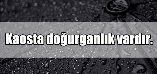 Kaos ile ilgili Sözler