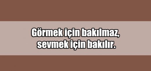 En Güzel Bakış ile ilgili Sözler
