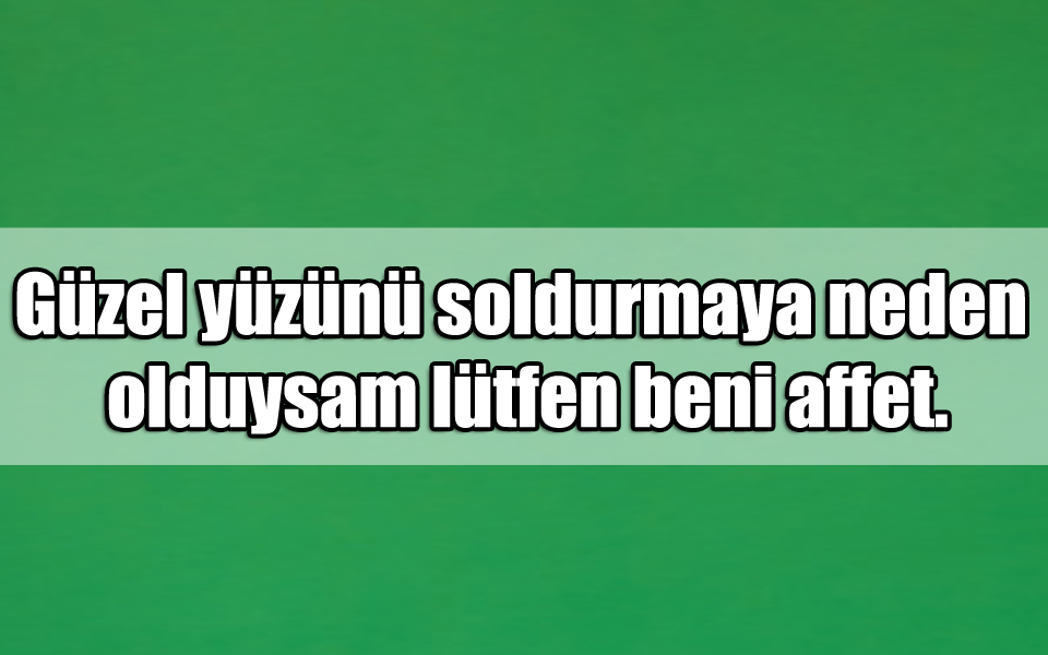 En Güzel Arkadaşa Özür ile ilgili Sözler