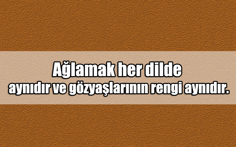 En Güzel Ağlamak ile ilgili Sözler