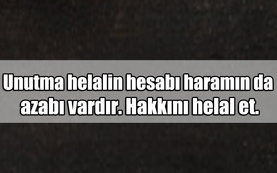 En Güzel Helallik Mesajları