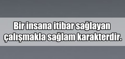 En Güzel Karakter Mesajları