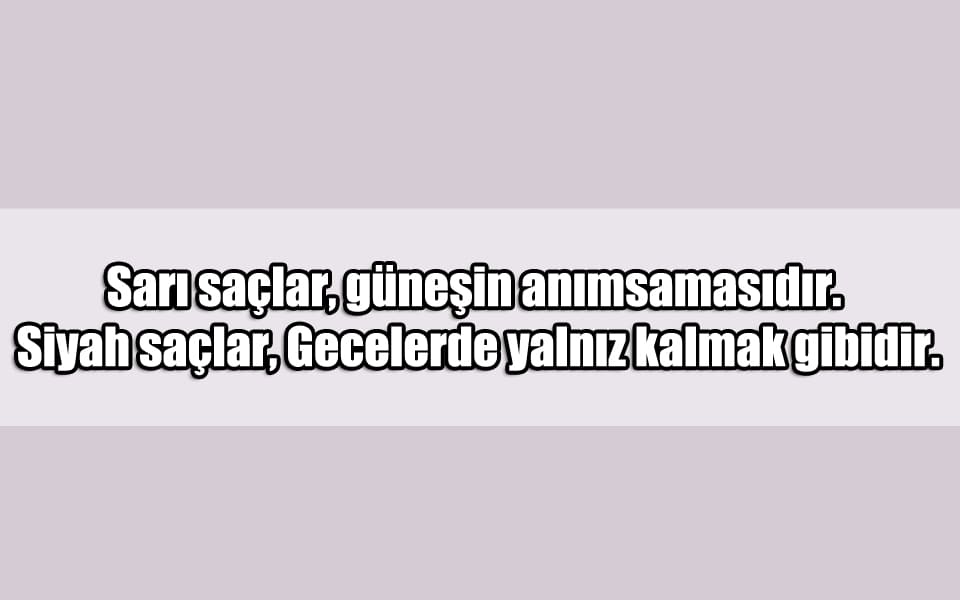 En Güzel Saç Mesajları