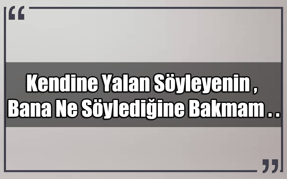 En Güzel Yalan Mesajları