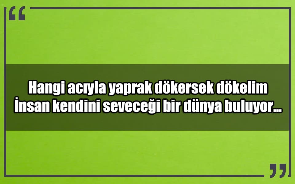 En Güzel Yaprak Mesajları