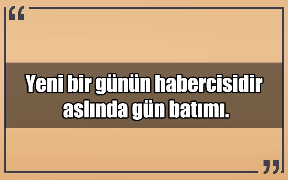 En Güzel Gün Batımı Mesajları