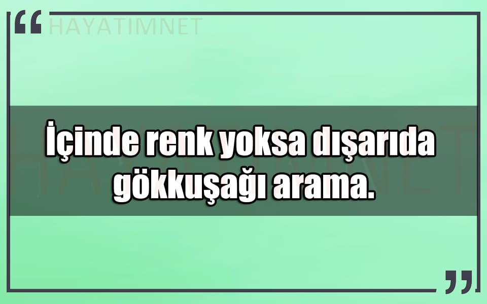 En Güzel Gökkuşağı Mesajları