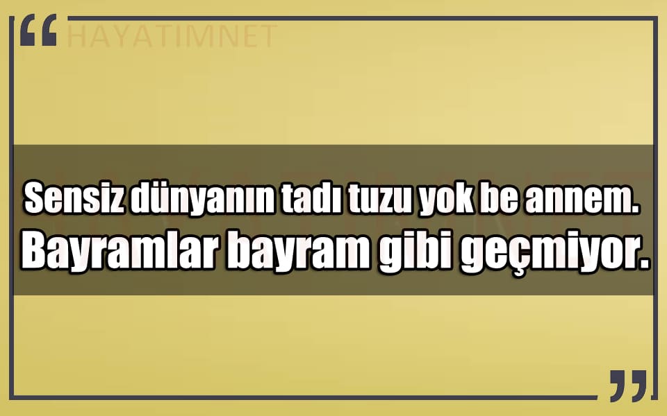 En Güzel Anneye Bayram Mesajları