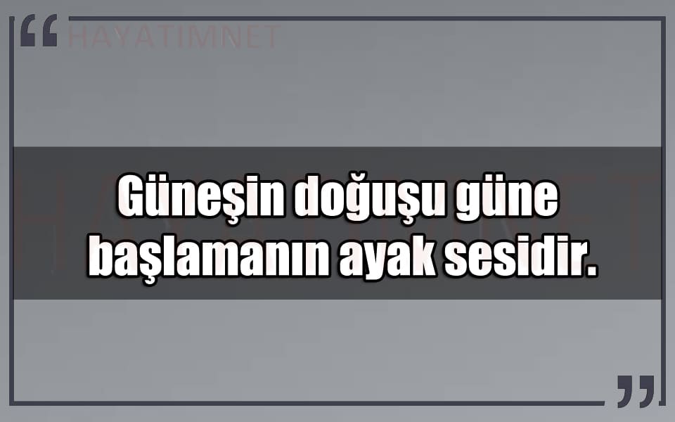En Güzel Gün Doğumu Mesajları
