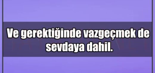 En Güzel Vazgeçmek Mesajları