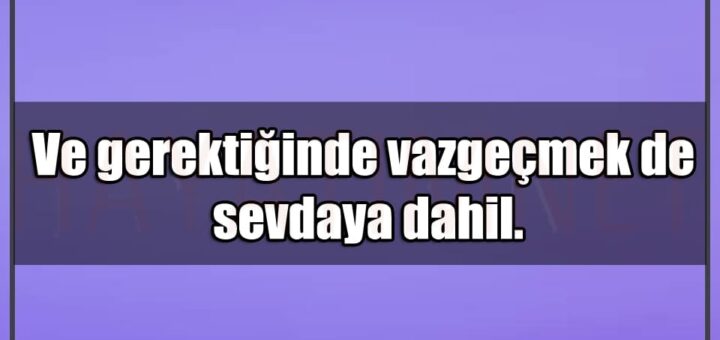 En Güzel Vazgeçmek Mesajları