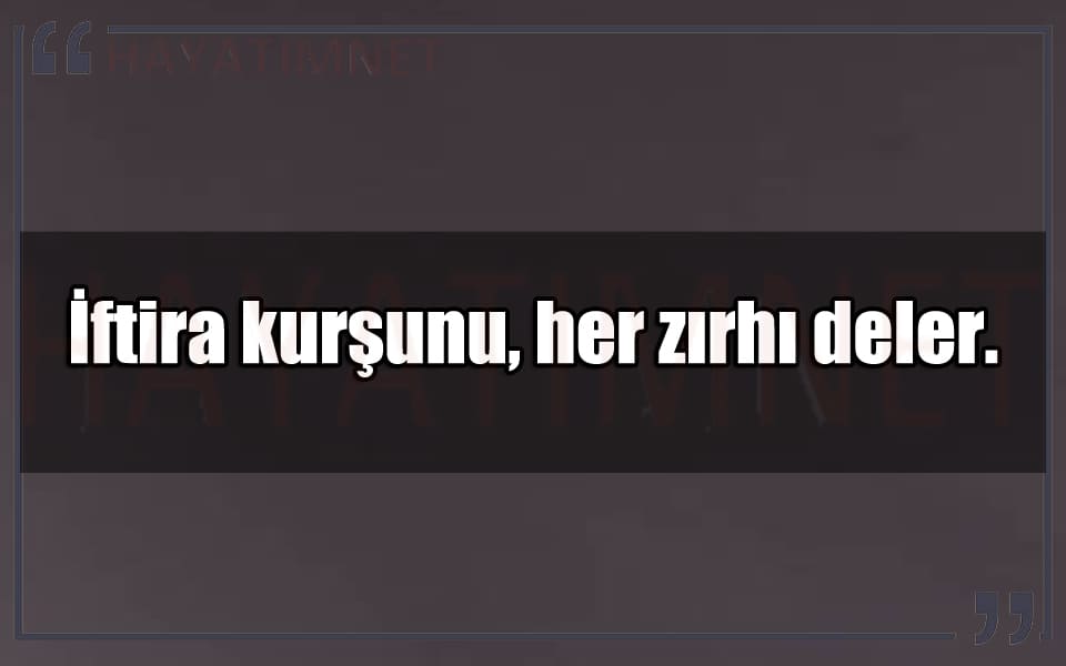 En Güzel iftira Mesajları