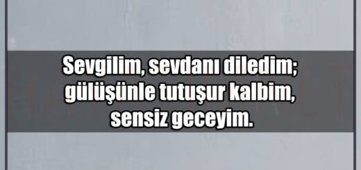 En Güzel Sevdanı Diledim Mesajları