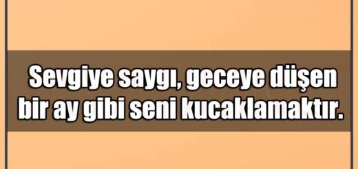 En Güzel Sevgiye Saygı Mesajları