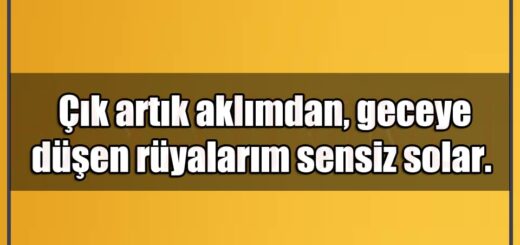 En Güzel Çık Artık Aklımdan Mesajları