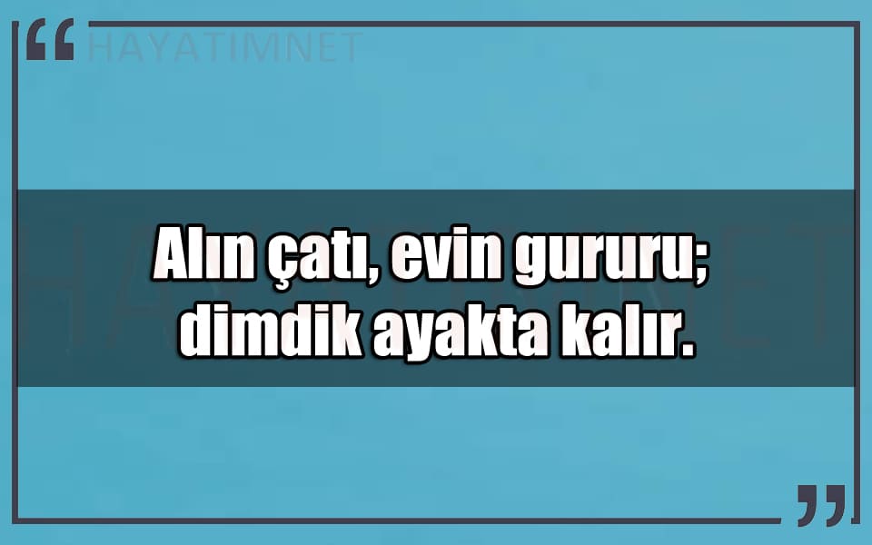 En Güzel Alın Çatı Mesajları